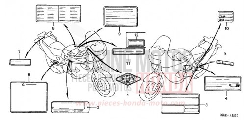 CAUTION LABEL XL1000V1 de 2001